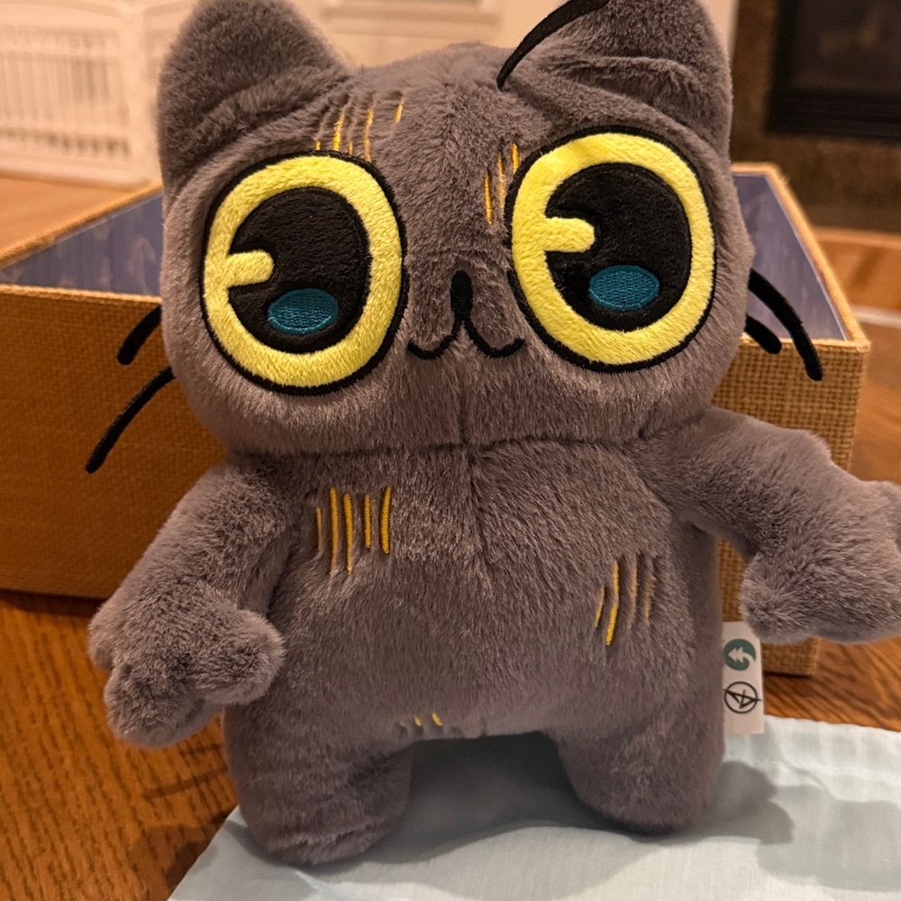 Jaiden Animations Tostada Poseable Cat Plush Toy with Dust Bag